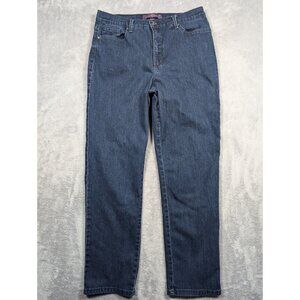 Gloria Vanderbilt Amanda Jeans Womens Size 14 Denim Straight Mom Casual Comfort